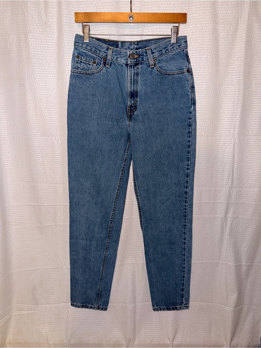 Vintage 90s Levi's 512 Slim Fit Tapered Leg Mom Jeans Made in USA - Misses 8 M - Picture 3 of 10
